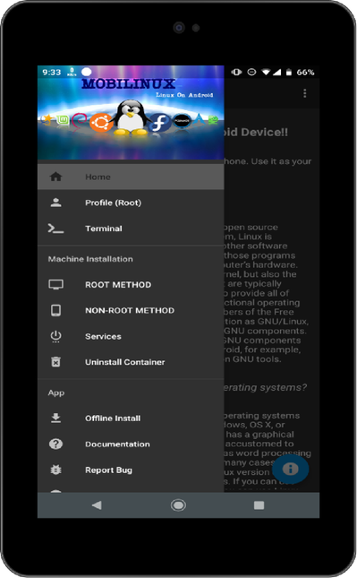 Mobilinux on Tablet